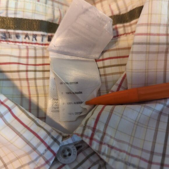 The North Face Button Down Shirt Mens Large Cotton Plaid Short Sleeve - Picture 7 of 8